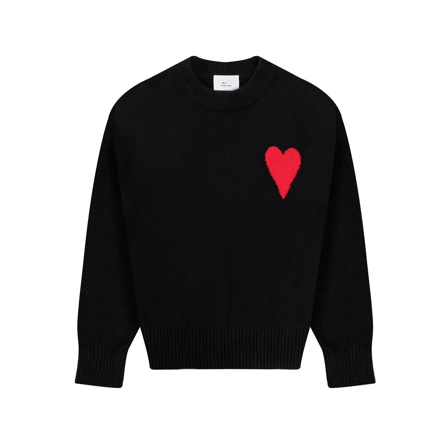 Women's And Men's Clothing Autumn Men's Fashion Sweatshirt A Letter Heart Embroidered Pullover Casual Loose Cotton Sweatshirt
