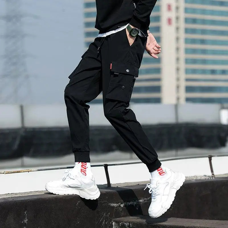 New Men's Cargo Pants, Thin Trousers, Comfortable and Breathable, Outdoor Casual, Wearable, Running, Cycling, Multi-pocket