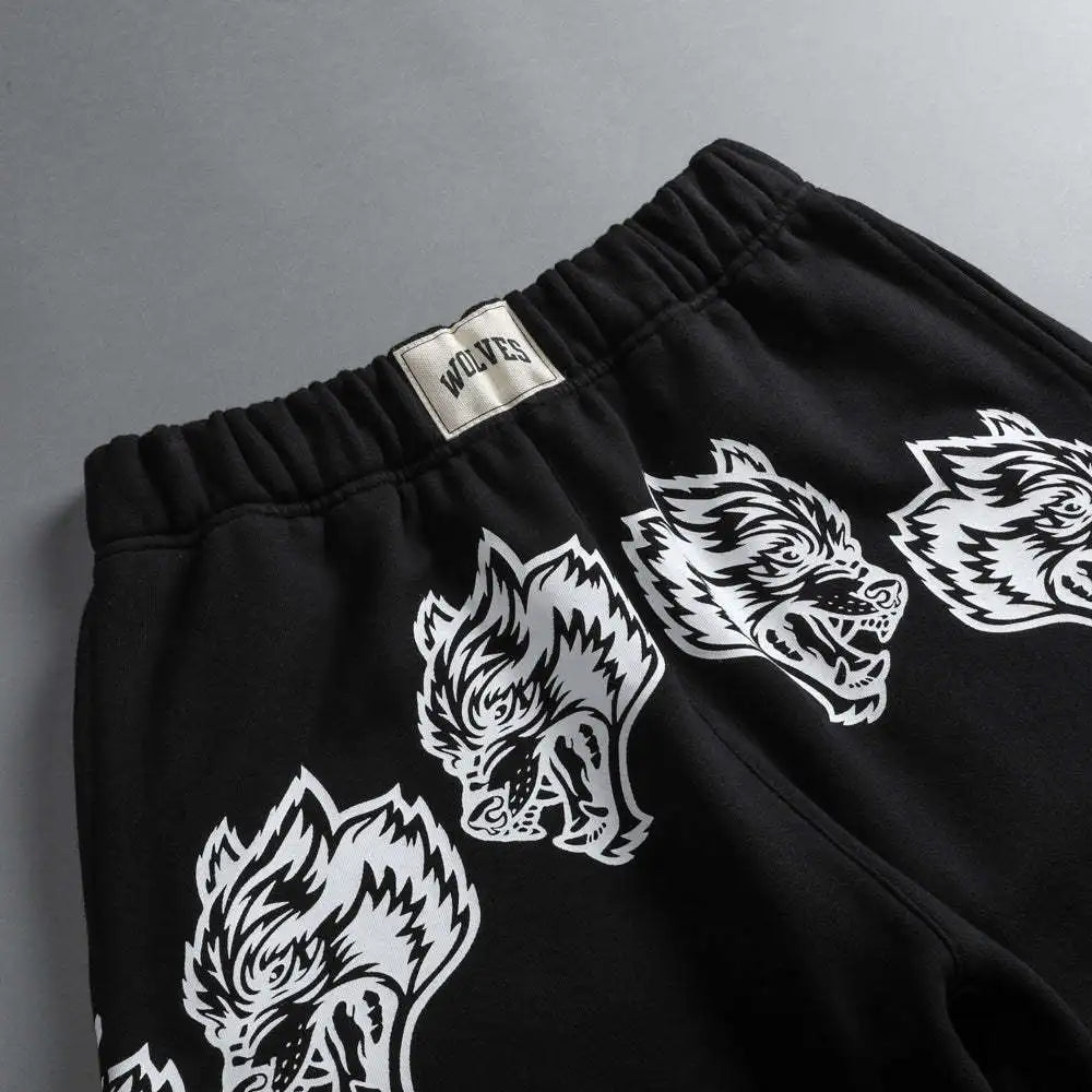 2025 New Men's Cartoon Loose Print Shorts Pure Cotton Summer Frayed Casual Sports Shorts Fitness Sports Five-point Shorts