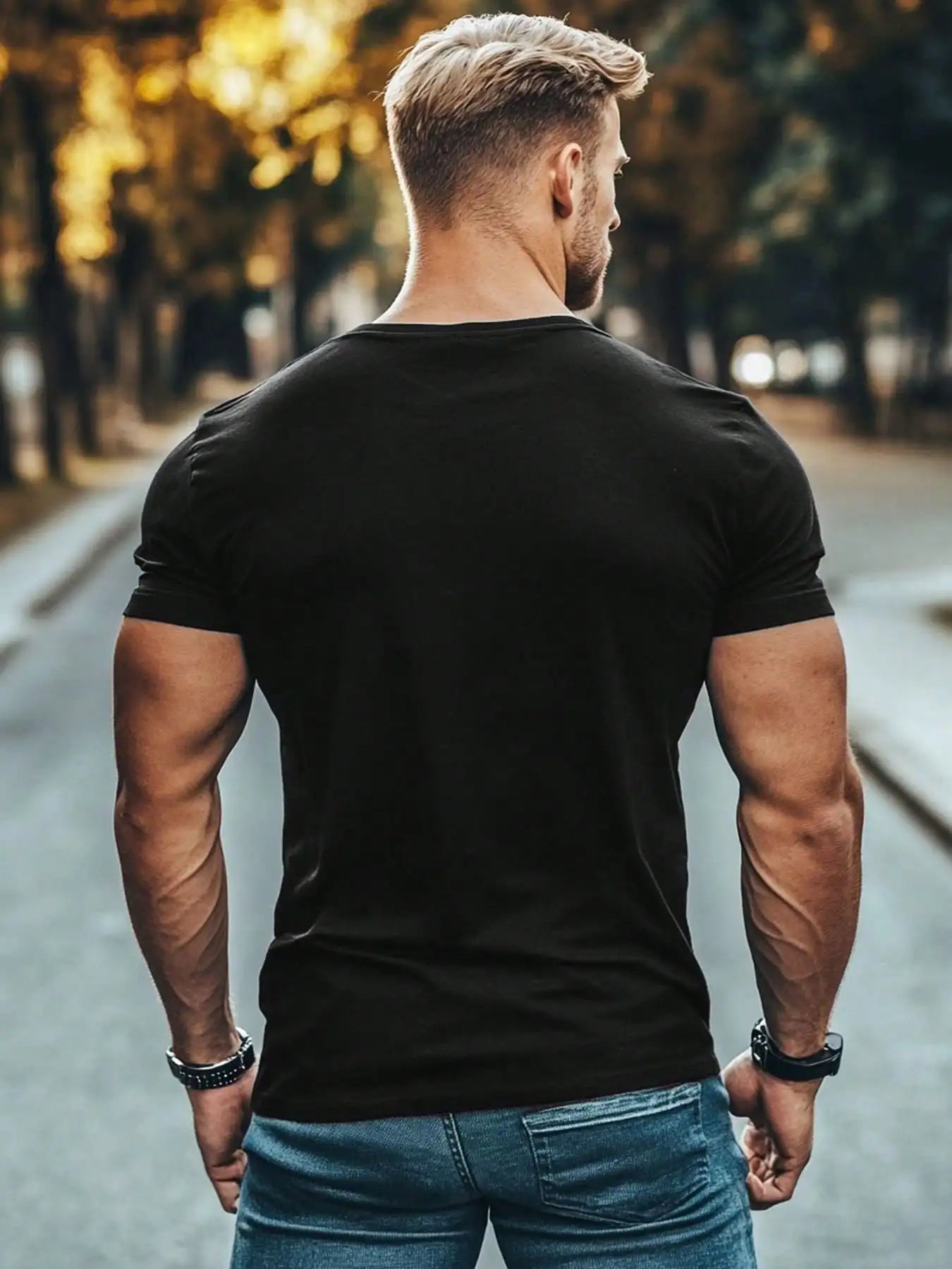 Men's Pitbull Dad Graphic T-Shirt - 100% Cotton, Short Sleeve, Crew Neck, Casual Fit, Machine Washable, Machine Washable Top,