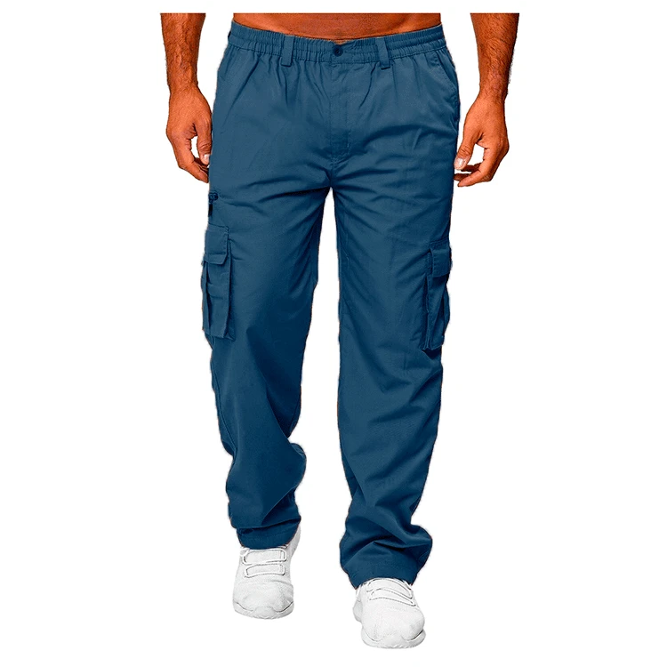 Men's Cargo Pants Casual Multi Pockets Military Tactical Pants Male Outwear Loose Straight slacks Long Trousers Plus size