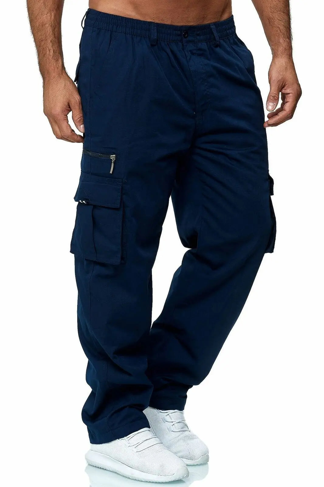Men's Cargo Pants Casual Multi Pockets Military Tactical Pants Male Outwear Loose Straight slacks Long Trousers Plus size