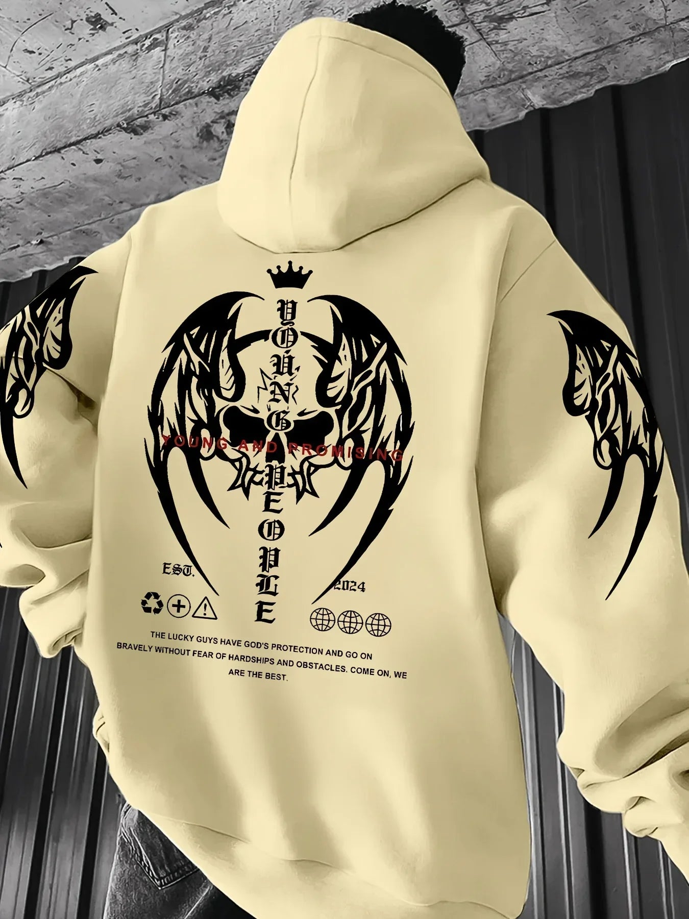 New 3D Men's Autumn/Winter Hoodie Sweatshirt Y2 Personalized Flower White Cotton Casual Large Size