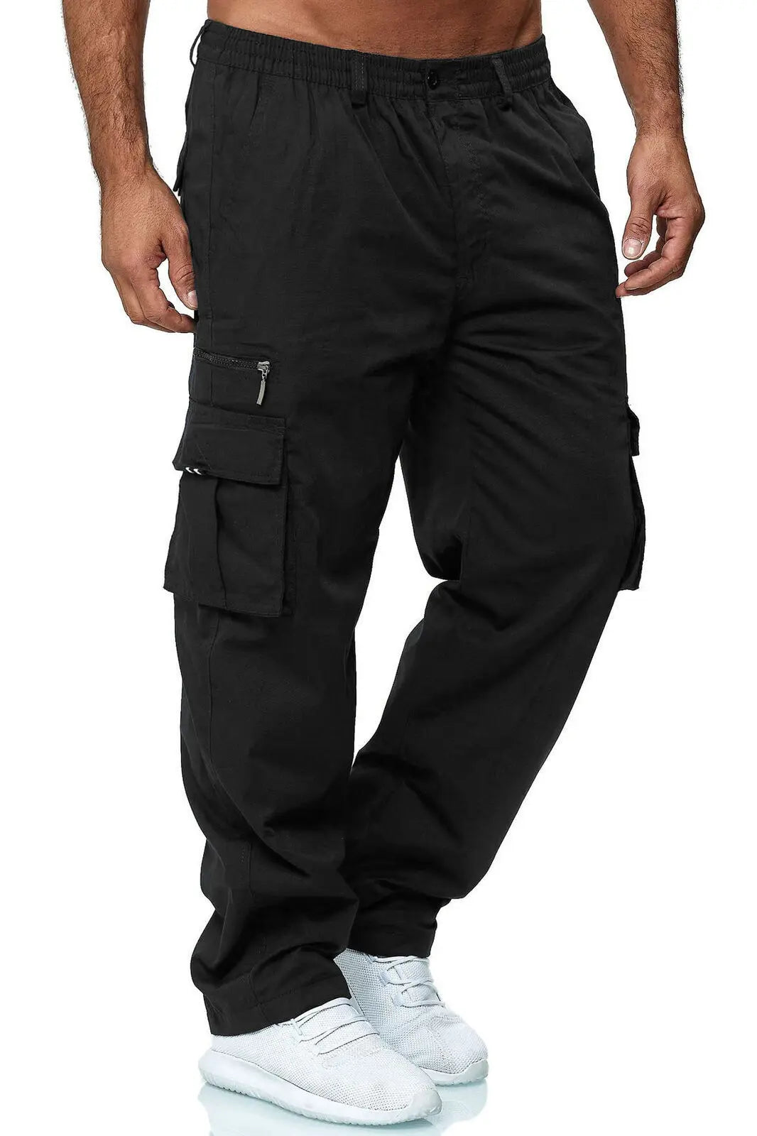 Men's Cargo Pants Casual Multi Pockets Military Tactical Pants Male Outwear Loose Straight slacks Long Trousers Plus size