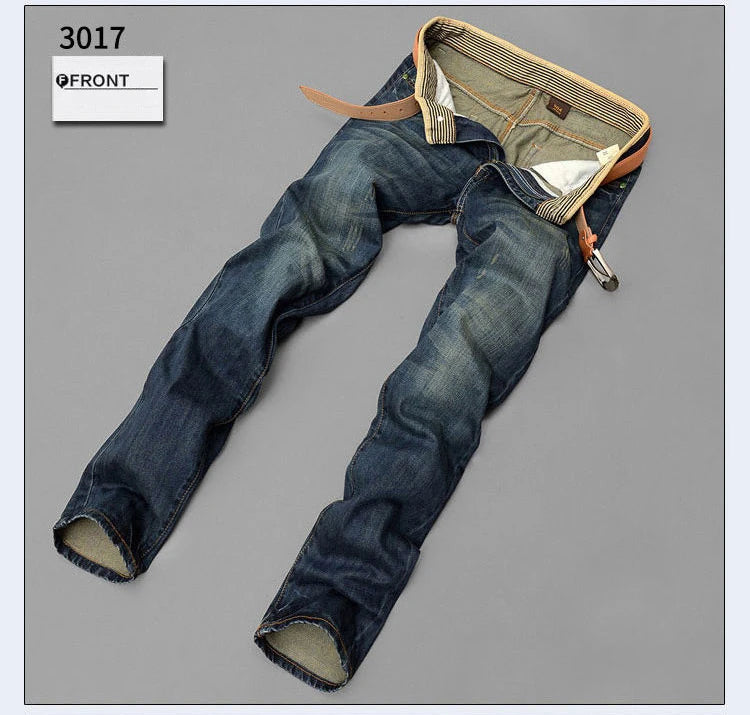 New Men's Spring Autumn Jeans Classic Male Skinny Straight Stretch Brand Denim Pants Summer Overalls Slim Fit Trouser Men Jeans