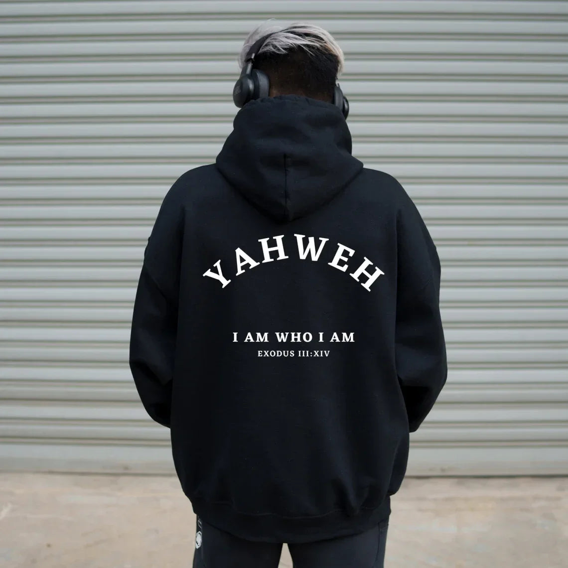 Men's Christian YAHWEH Hoodies Jesus Hombre Fashion Popular Streetwear Letter Slogan Printed Women Unisex Hooded Sweatshirts