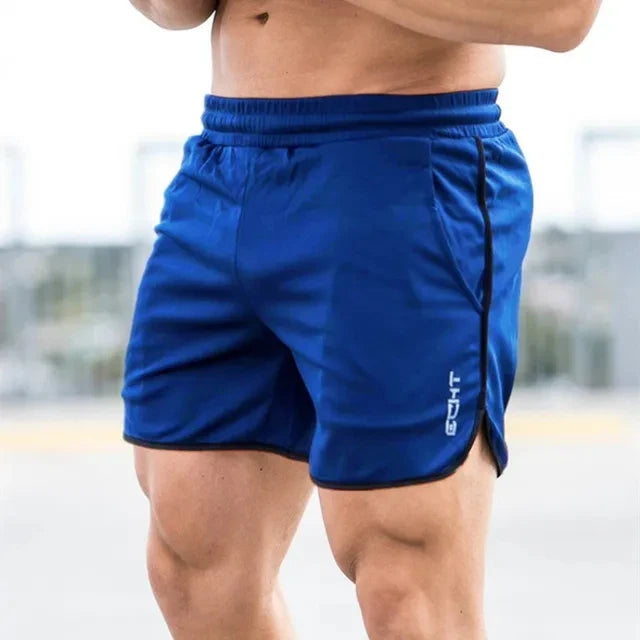 Summer Men Sports Running Shorts Training Soccer Tennis Workout GYM breathable Quick Dry Outdoor Jogging Men Elastic Shorts