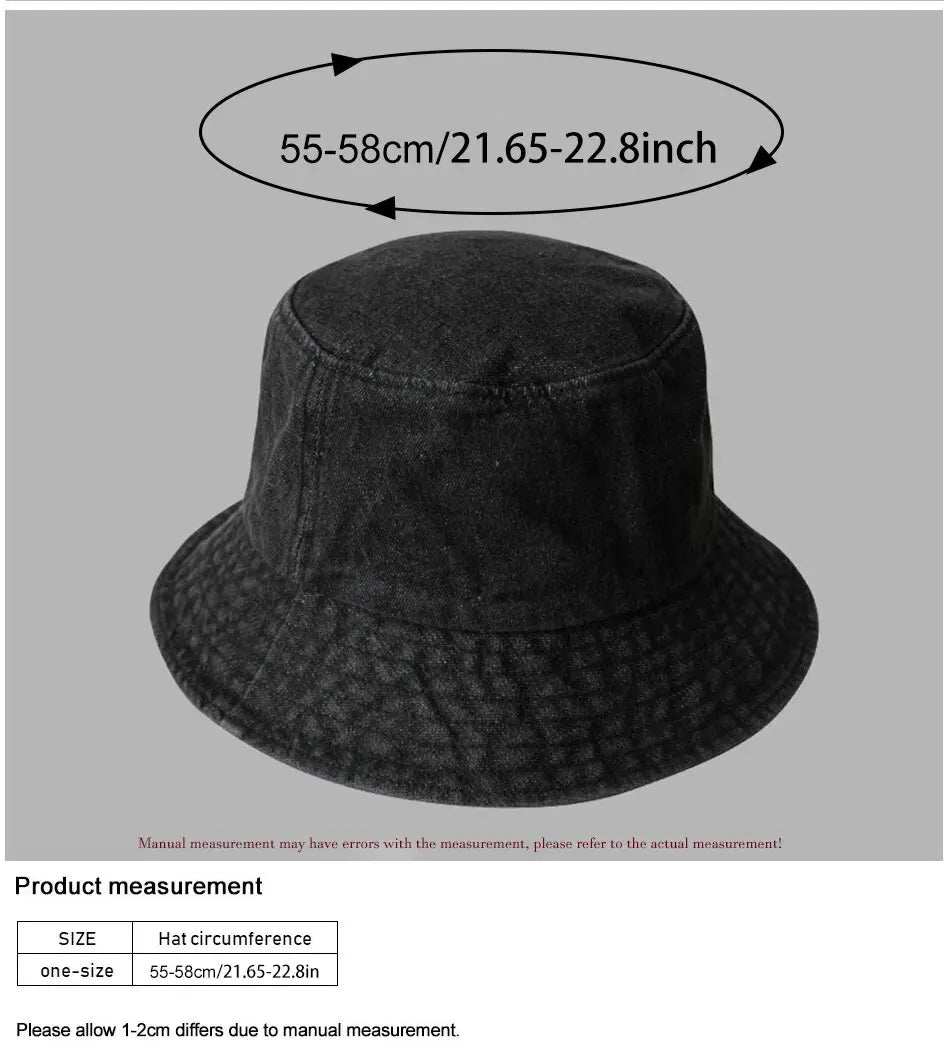 Cowboy Fisherman Hat Male and Female Small Hat Show Face Small Girl Cover Basin Hat Korean Version Versatile Couple Hat