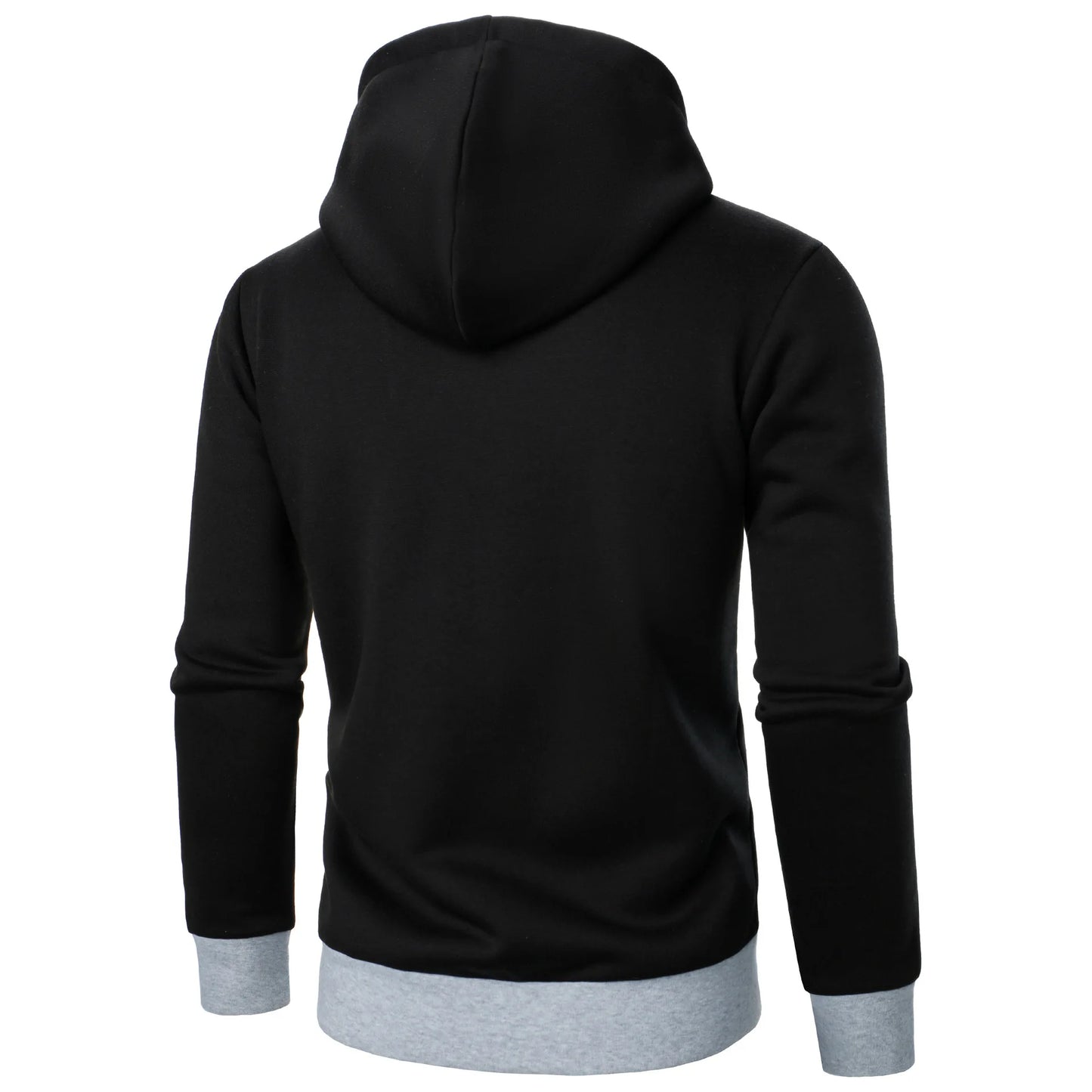 New Men Sweatshirts Jackets Korean Style Daily Casual Sportwear Simple Side Zipper Hooded Tracksuits Youth Hoodies Outerwear