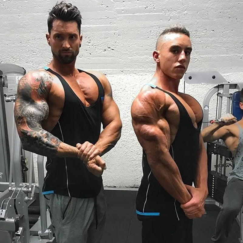 Mens Bodybuilding Tank top Gyms Fitness sleeveless shirt New Male Cotton clothing Fashion Singlet vest Undershirt Hombre