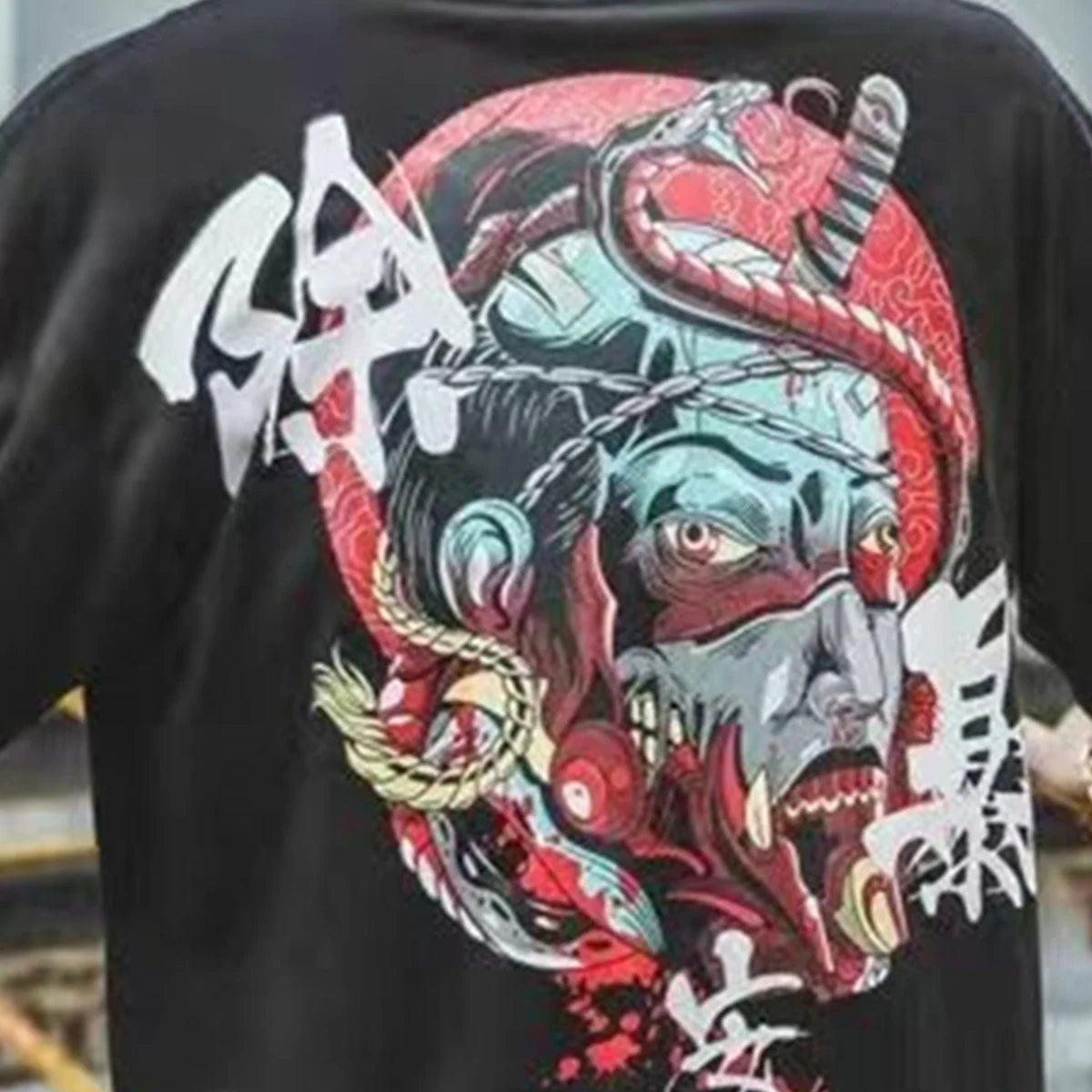 Fashion Men Hip Hop Hoodies Japanese Casual Sweatshirts Streetwear Men Women Loose Pullover Hapan Harajuku Devil Hoodie Male