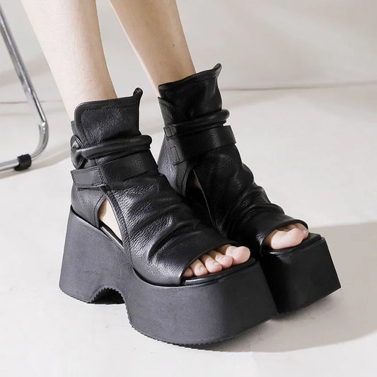 Wedge Sandal with Platform Woman Summer 2023 Fashion Casual Elegant Luxury Designer Urban News Trends Comfortable