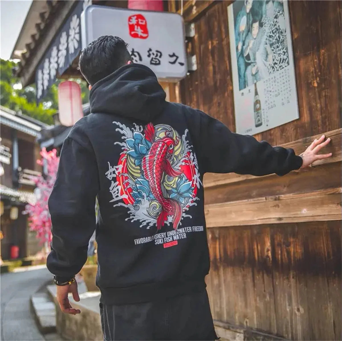 Fashion Men Hip Hop Hoodies Japanese Casual Sweatshirts Streetwear Men Women Loose Pullover Hapan Harajuku Devil Hoodie Male