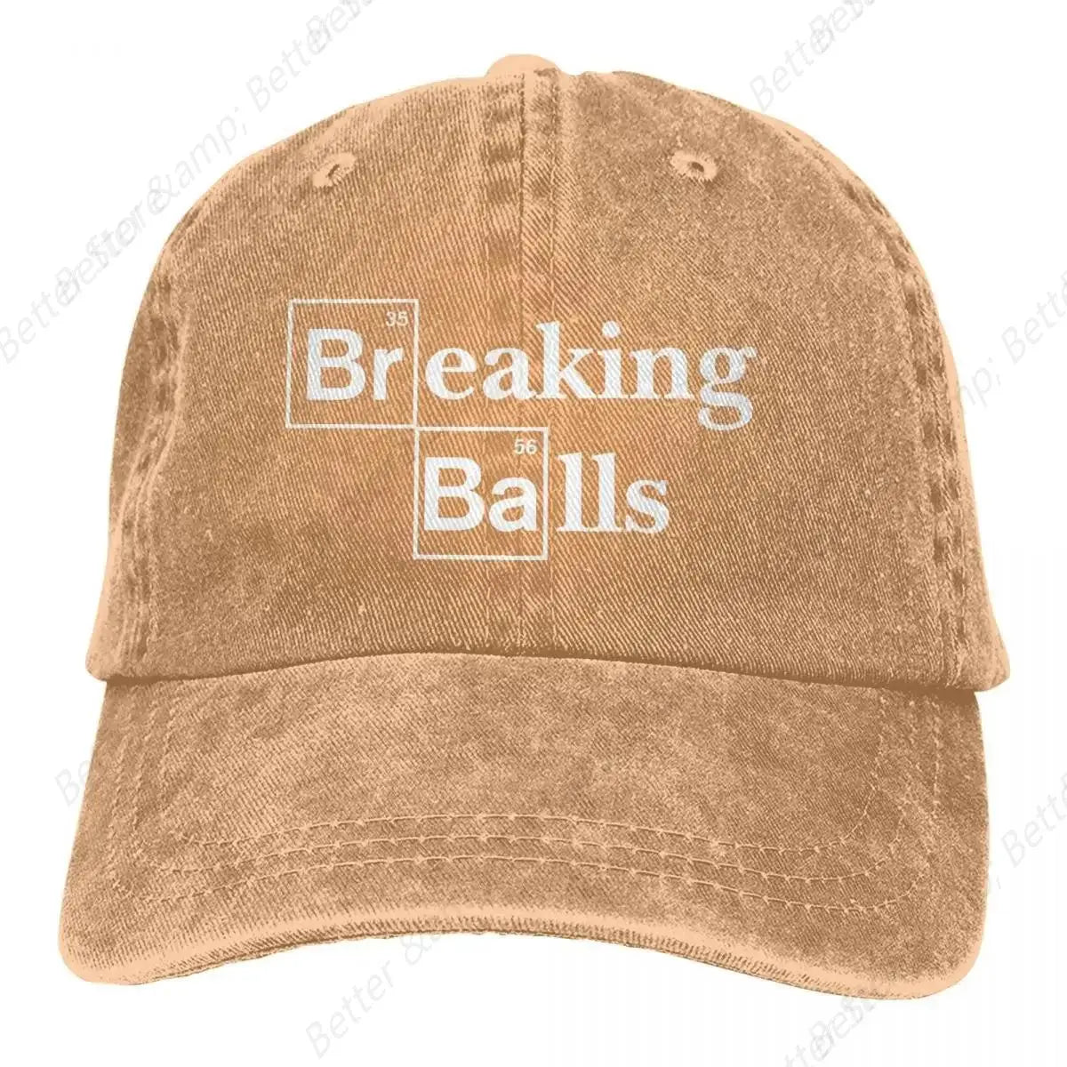 Washed Men's Baseball Cap Breaking Balls Trucker Snapback Cowboy Caps Dad Hat Breaking Bad Walter White TV Golf Hats