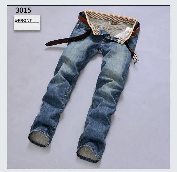 New Men's Spring Autumn Jeans Classic Male Skinny Straight Stretch Brand Denim Pants Summer Overalls Slim Fit Trouser Men Jeans