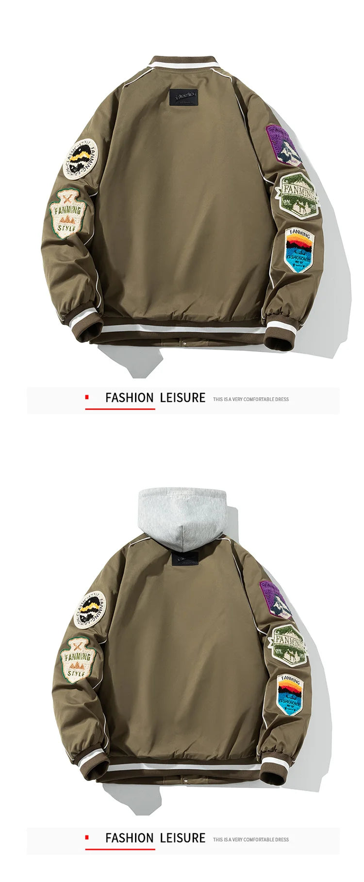 Winter Varsity Jacket Men Women Letter Badge American Baseball Jacket Street Fashion Hip Hop Coat Youth Couple Clothes Blue Red