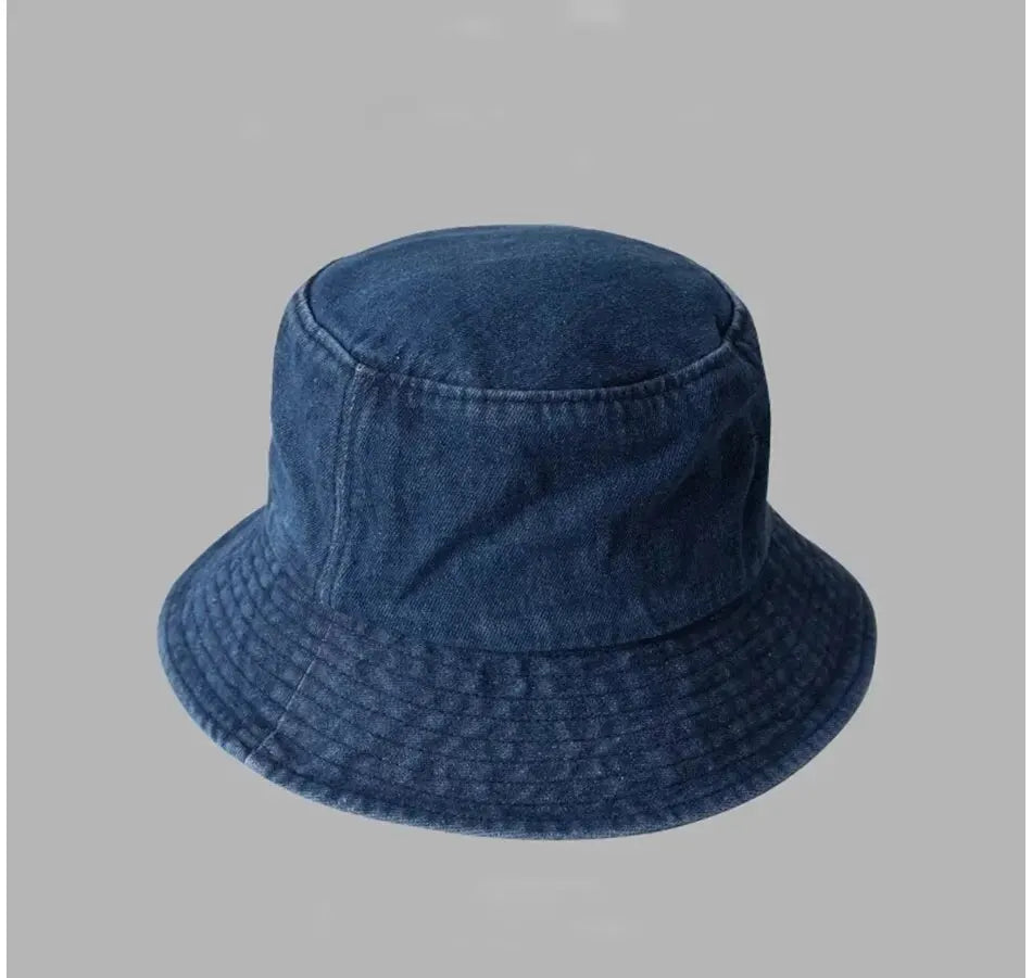 Cowboy Fisherman Hat Male and Female Small Hat Show Face Small Girl Cover Basin Hat Korean Version Versatile Couple Hat