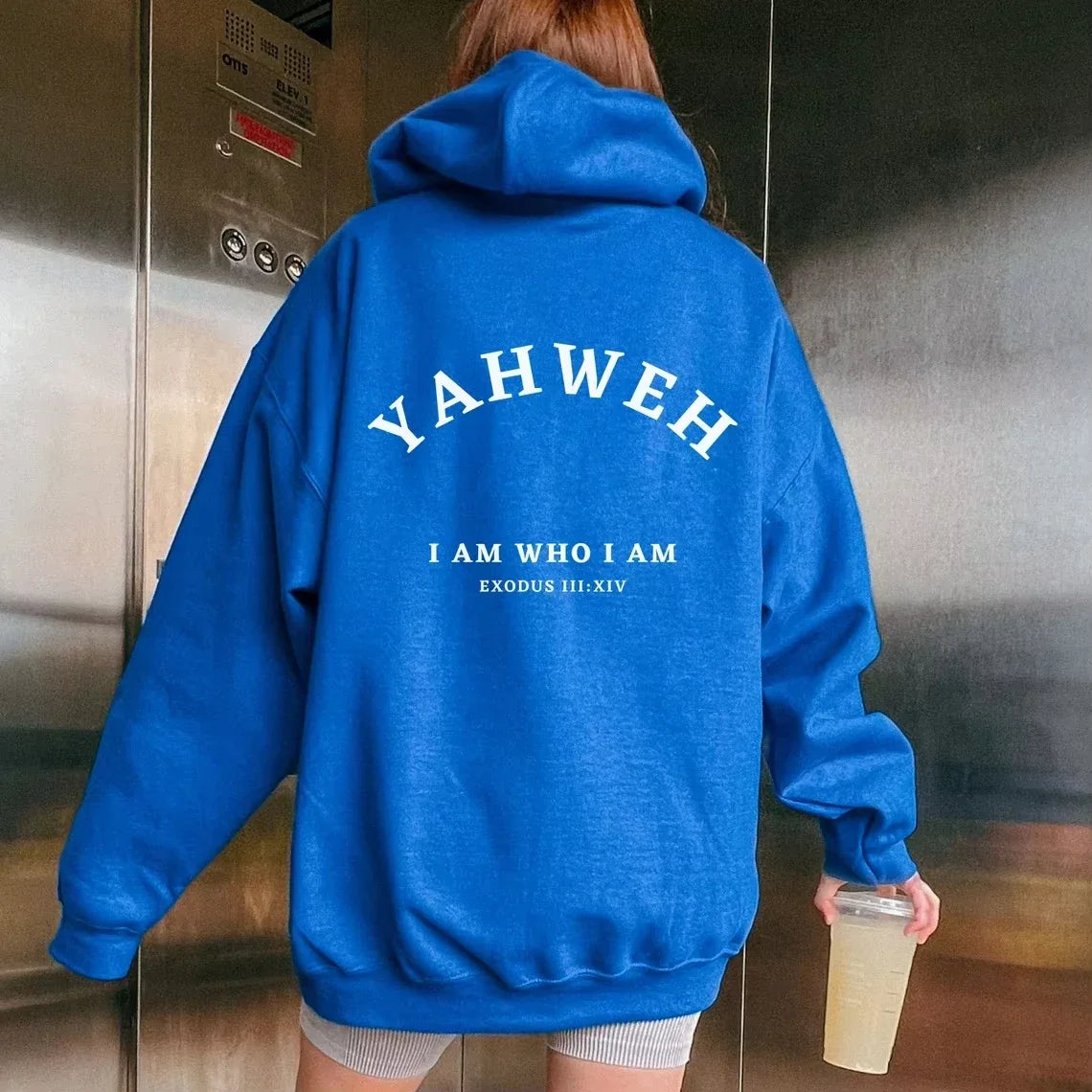 Men's Christian YAHWEH Hoodies Jesus Hombre Fashion Popular Streetwear Letter Slogan Printed Women Unisex Hooded Sweatshirts