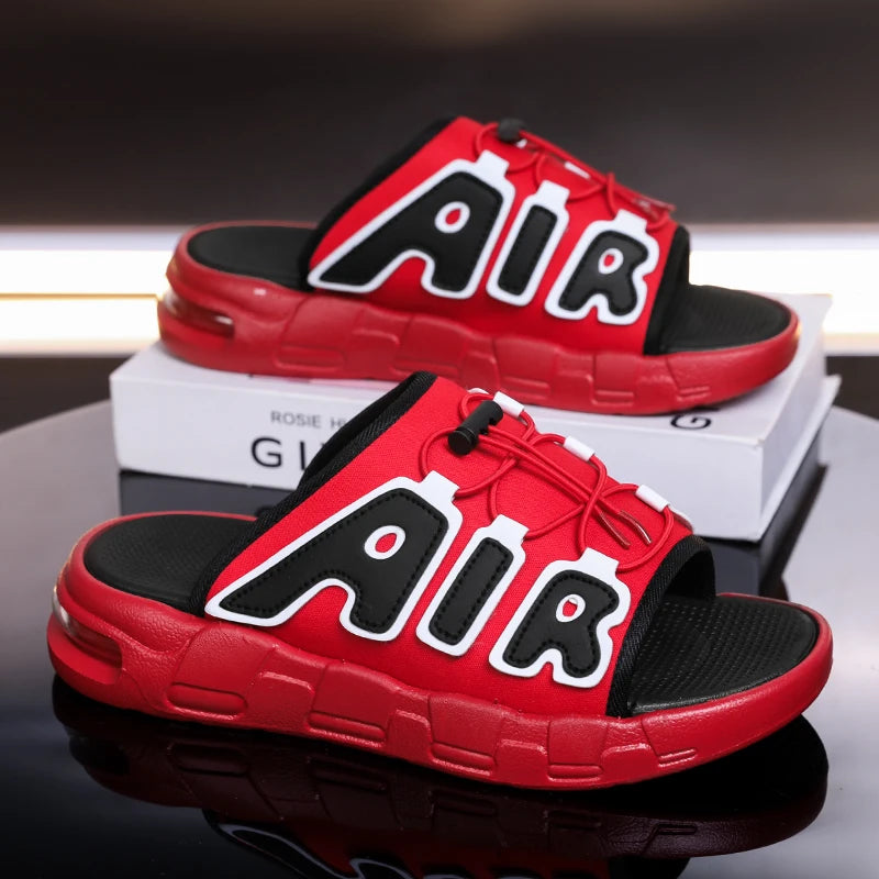 Slippers Men Air Cushion Design Slide Man Summer New PVC Soft Non-slip Men's Sports Slippers for Men Flip Flops Chanclas Hombre