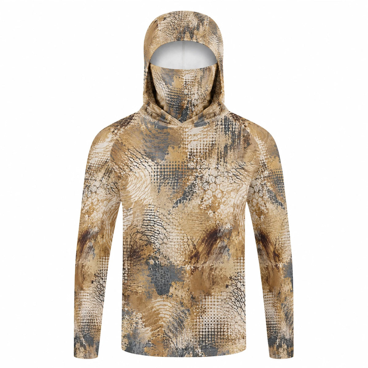 Men Hood Fishing Shirt long sleeve fishing t shirt uv protection Fishing Apparel Sun protection in summer