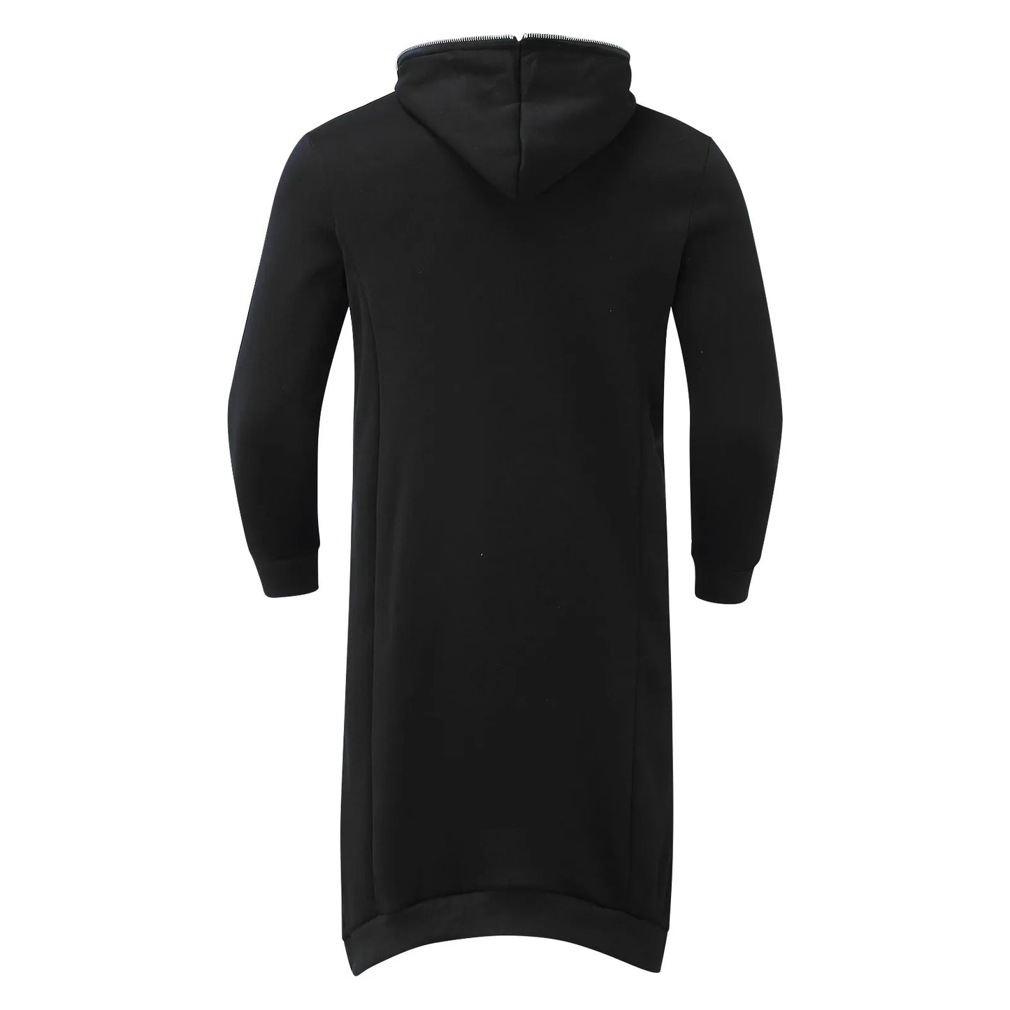 Men's Oversized Hoodies Outerwear Harajuku Fashion Dark Full Body Zip Up Hooded Sweatshirt Fashion Long Hooded Pullovers худи