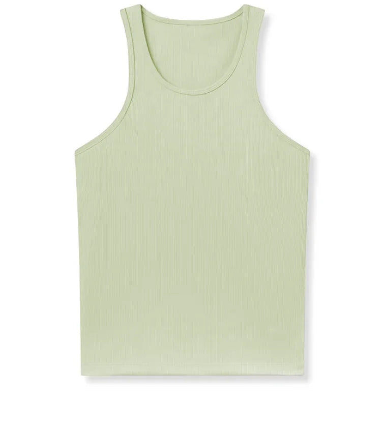 Mens fitness gyms Tank top men Fitness sleeveless shirt Male Screw thread breathable Sports vest Undershirt Gyms Running vest me
