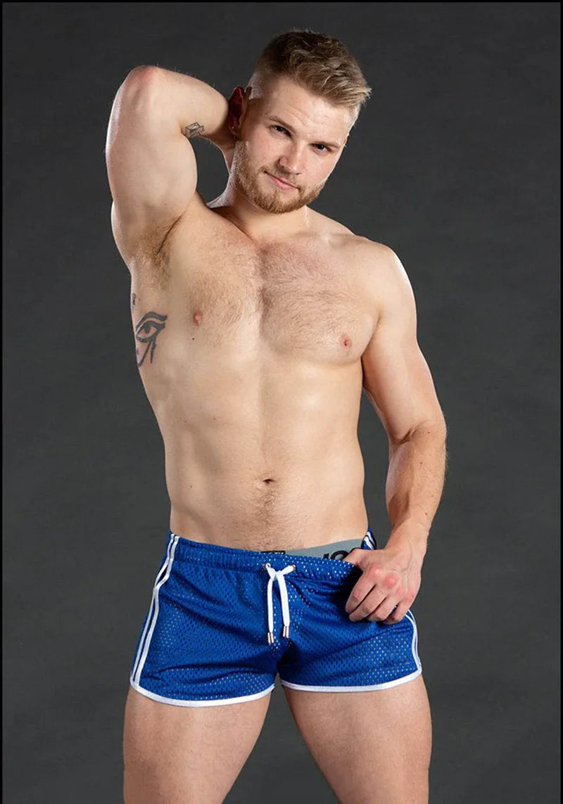 Men's sweatpants hole dry breathable sexy beach outdoor casual three-quarter pants（MNDK-05)
