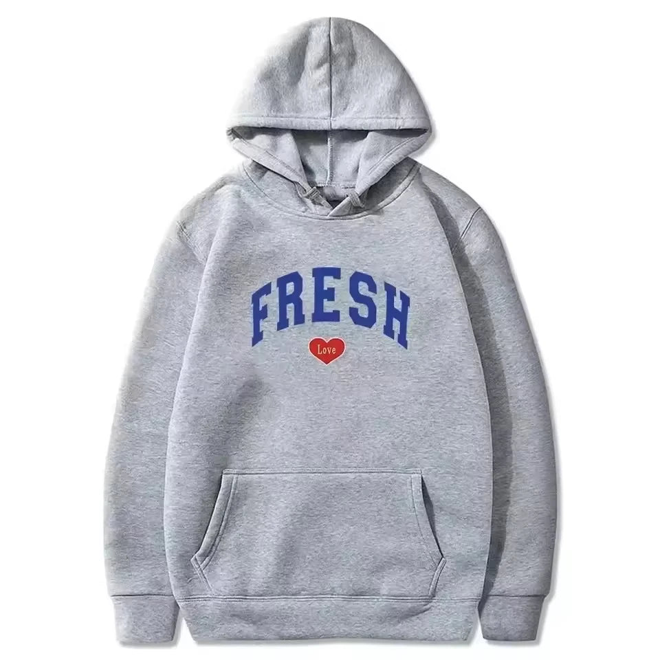 ‌Unisex: Harajuku Print Pullover Hoodies – Fashion Streetwear for Matching Couples WY0160