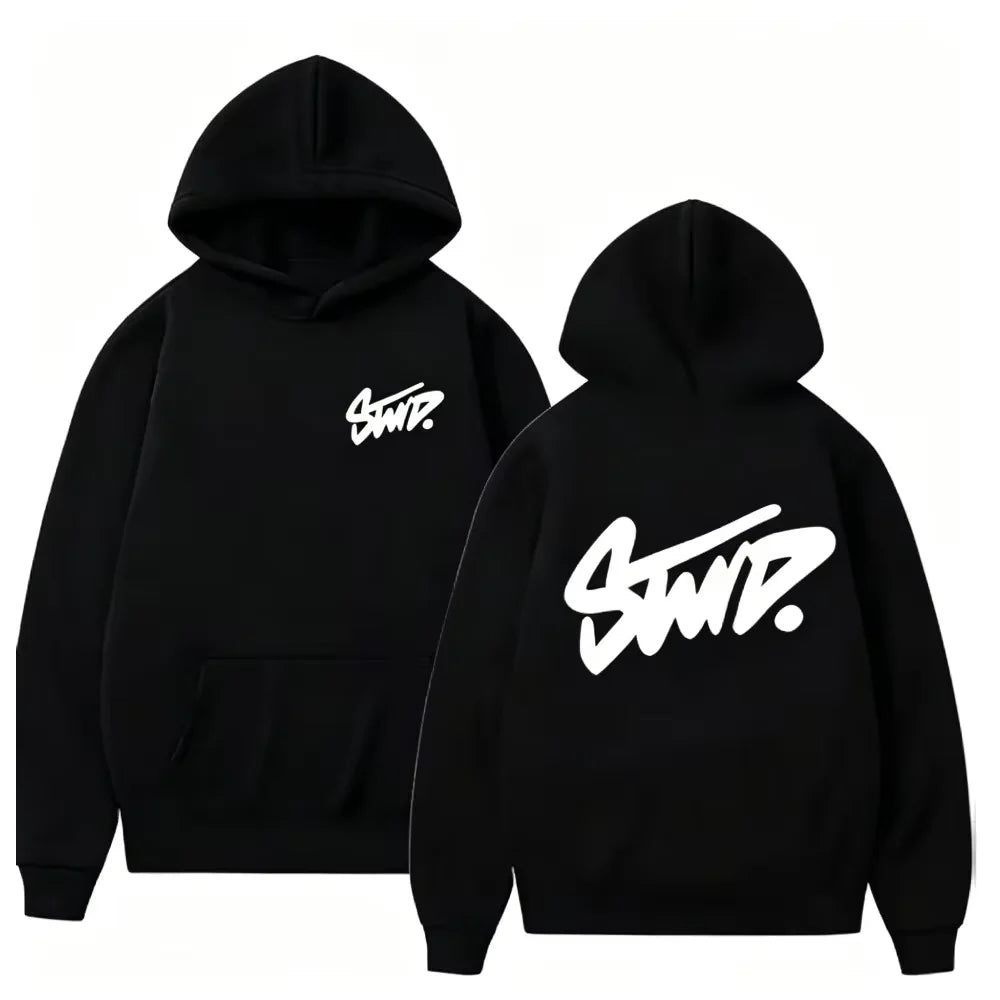 2026 New Letter Themed Unisex Hoodie Long Sleeve Pullover Daily Casual Streetwear Sweatshirt