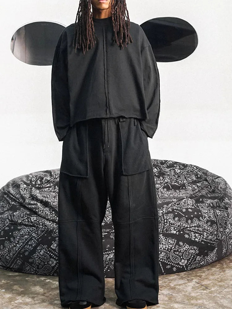 Men's loose long pants with large pockets for casual daily running, fitness and sports, camouflage pants, trendy men's long pant