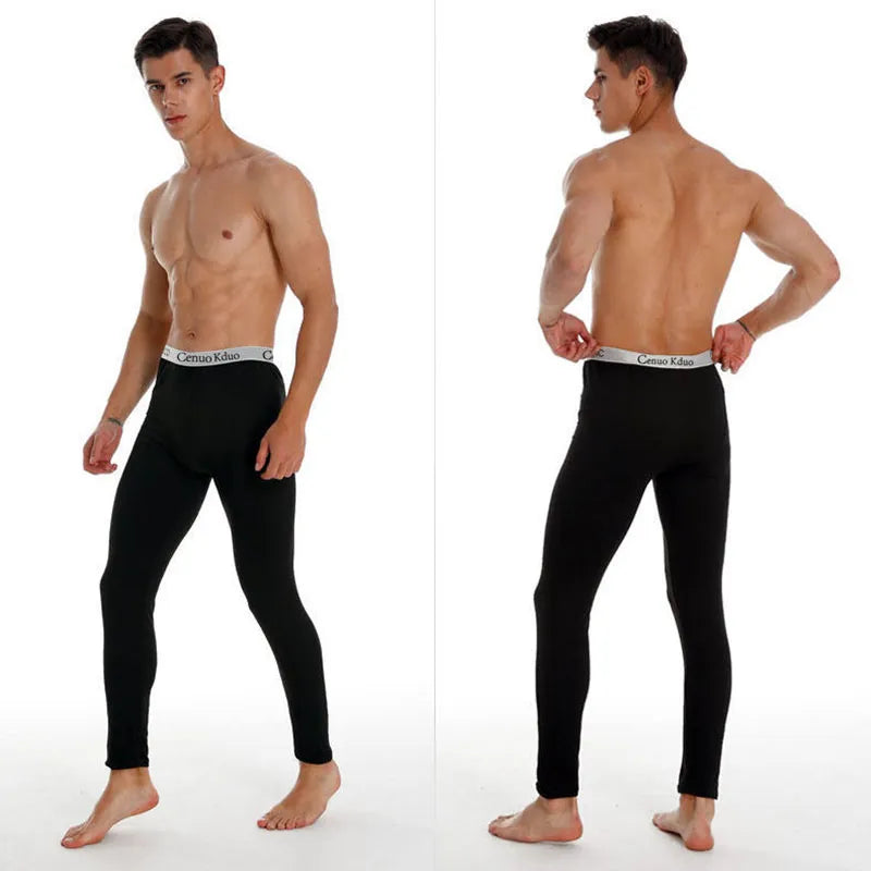 Men Thermal Underwear Men's Legging Tight Winter Warm Long Underpant Thermo Underwear Mens Spring Autumn