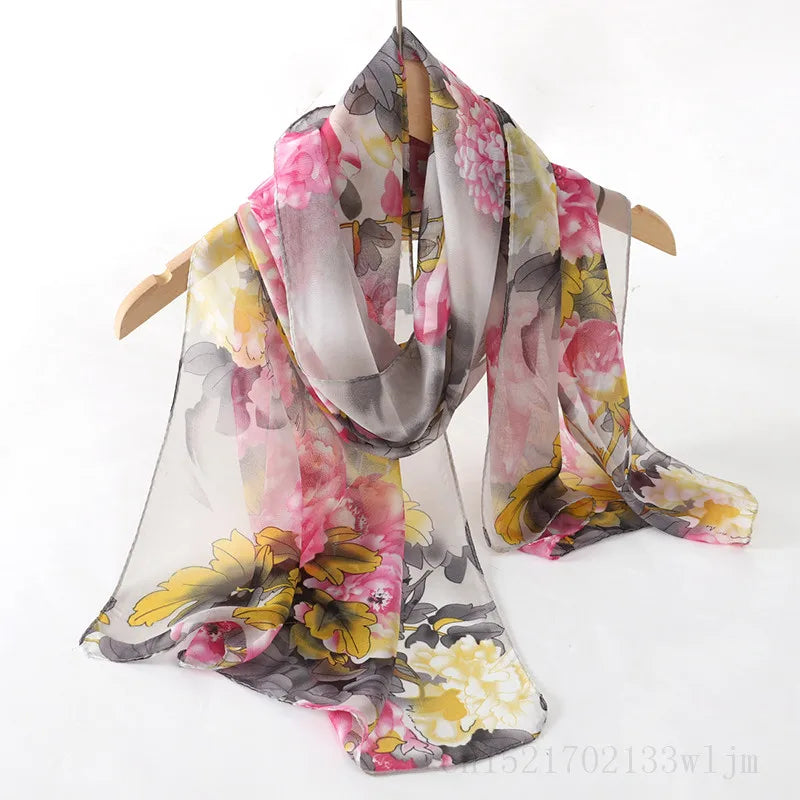 New Fashion Spring/Summer Women Print Headband Beach Chiffon Scarf Shawls Female Long Wraps Panama Beach Sunscreen Hijab