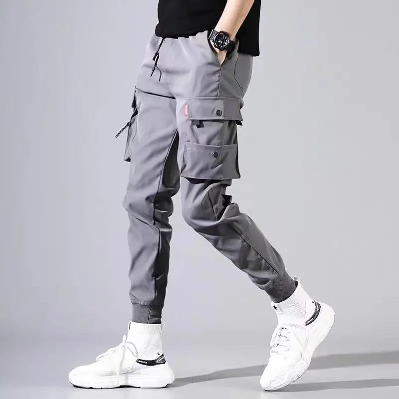 New Men's Cargo Pants, Thin Trousers, Comfortable and Breathable, Outdoor Casual, Wearable, Running, Cycling, Multi-pocket