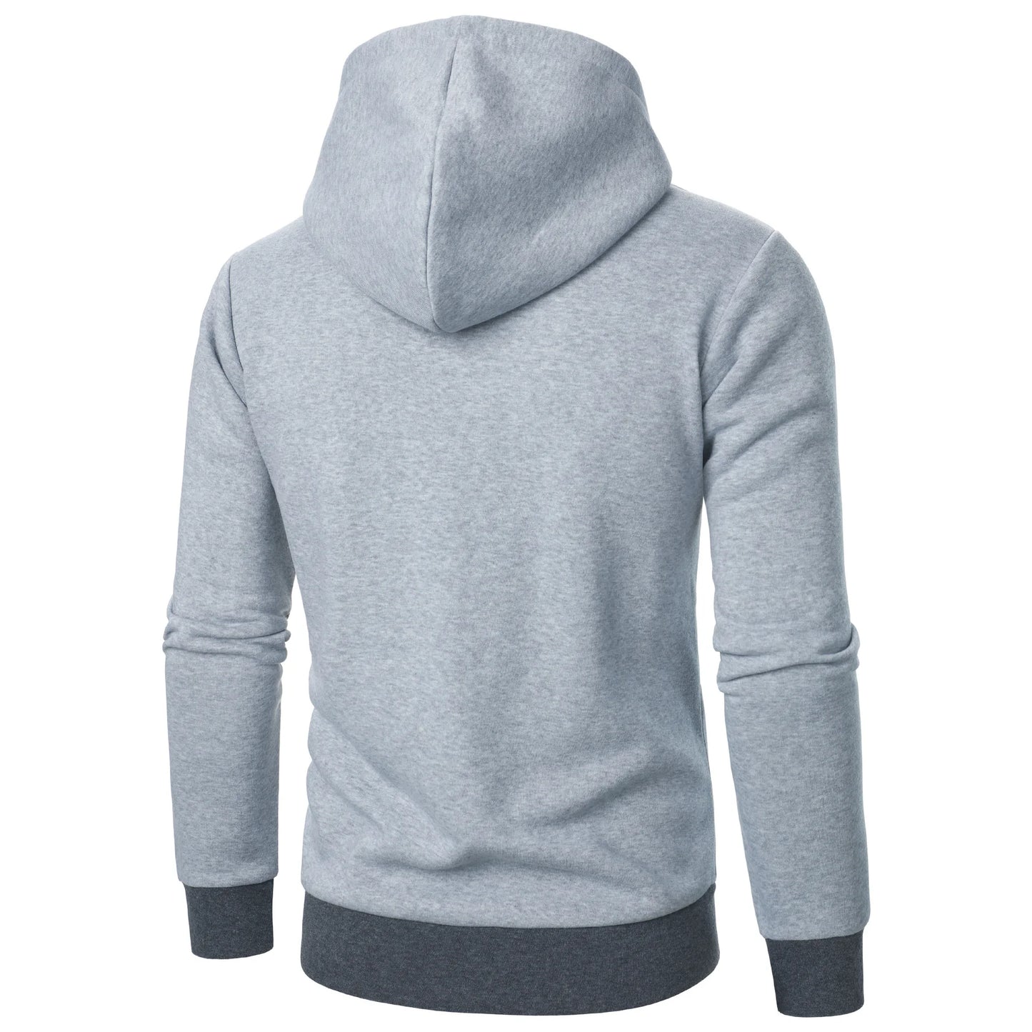 New Men Sweatshirts Jackets Korean Style Daily Casual Sportwear Simple Side Zipper Hooded Tracksuits Youth Hoodies Outerwear