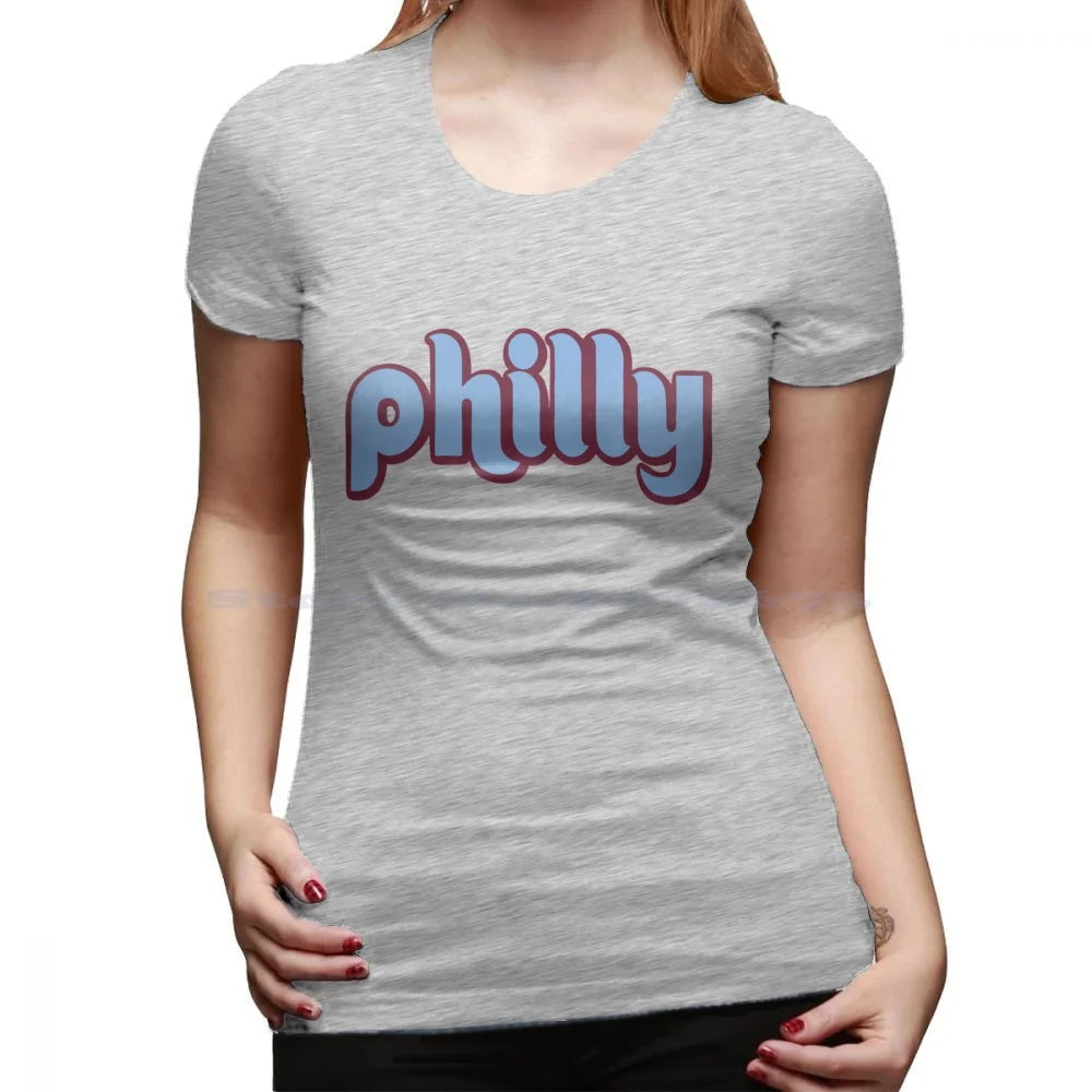 Philly Retro T Shirt 100% Cotton Tee Retro Philly Flyers Eagles History Die Hard Fans Philadelphia City Pennsylvania Blue