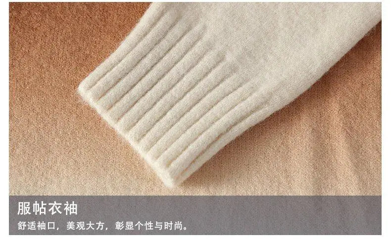 Men Turtleneck Sweater Classic Gradient Knitted Pullover Vintage American Fit Loose Harajuku Men's Knitwear Sweaters Multicolors