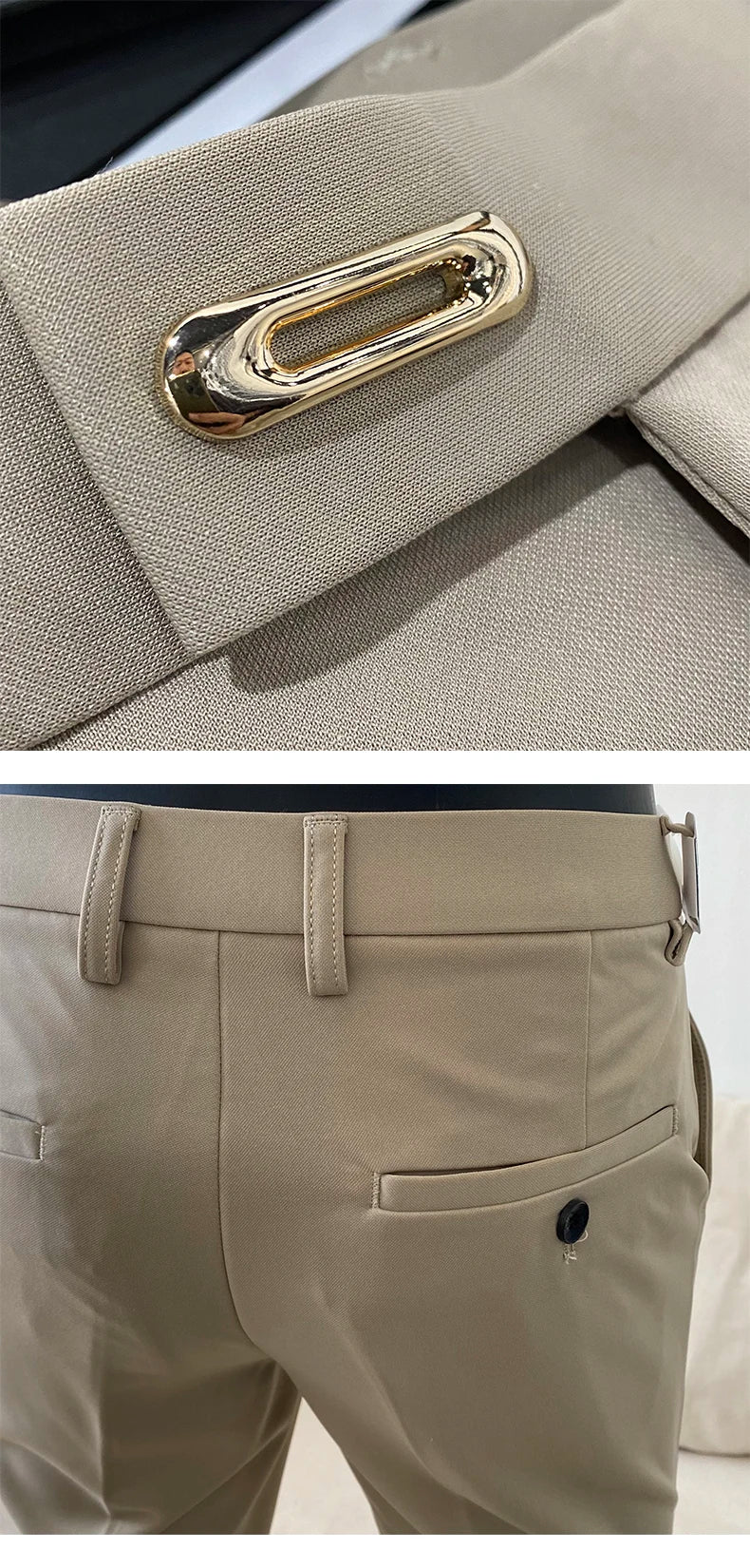 New men's dress pants, formal pants, slimming straight leg, high-end business casual pants, men's long pants