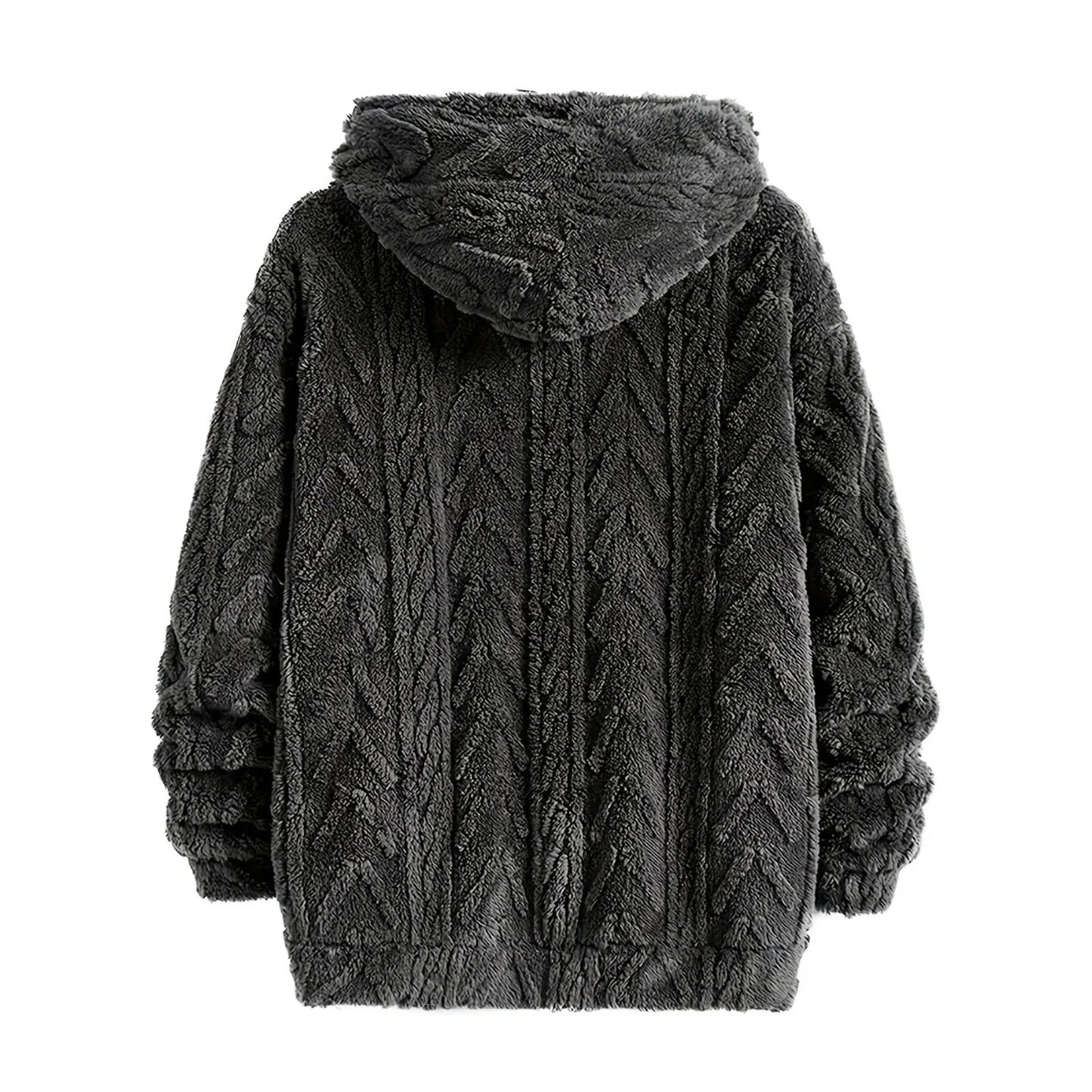 Men fleece hooded sweatshirt casual streetwear warm soft cozy pullover unisex vintage trendy oversized stylish winter fashion