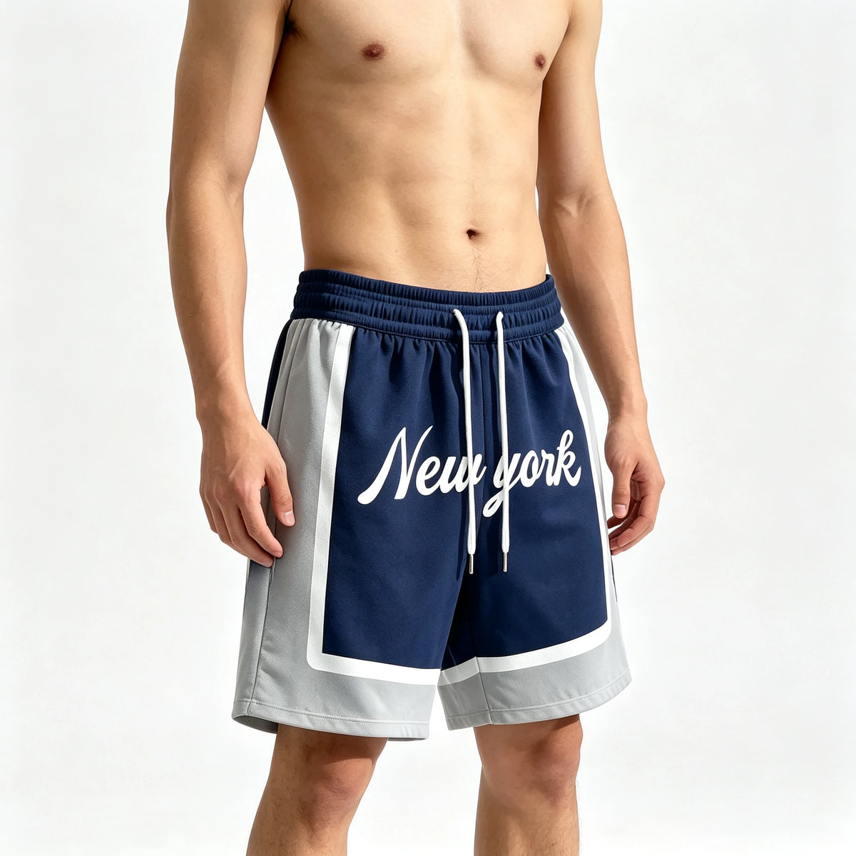 New York Graphic Print Basketball Shorts Casual Sports Shorts for Gym Streetwear Summer Daily Life Outings Travel Soccer Moto