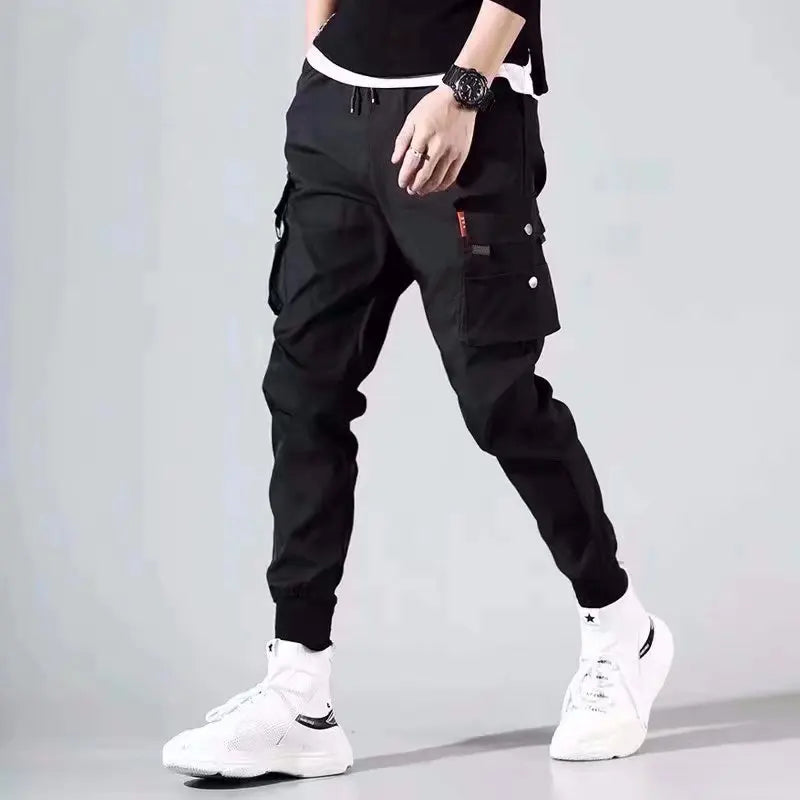 New Men's Cargo Pants, Thin Trousers, Comfortable and Breathable, Outdoor Casual, Wearable, Running, Cycling, Multi-pocket