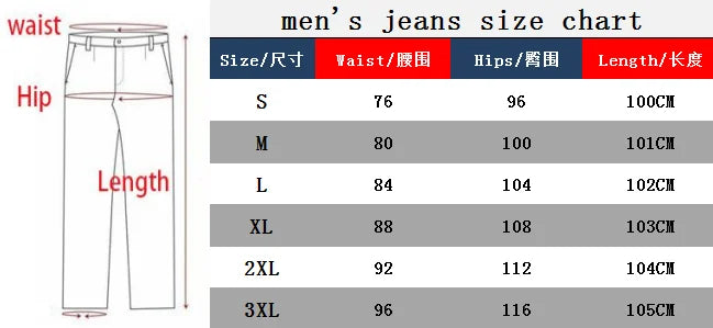 High Quality Fashion European American Classic Solid Washing Denim Pants Casual Men's Stretch Trouser Blue Skinny Jeans Men