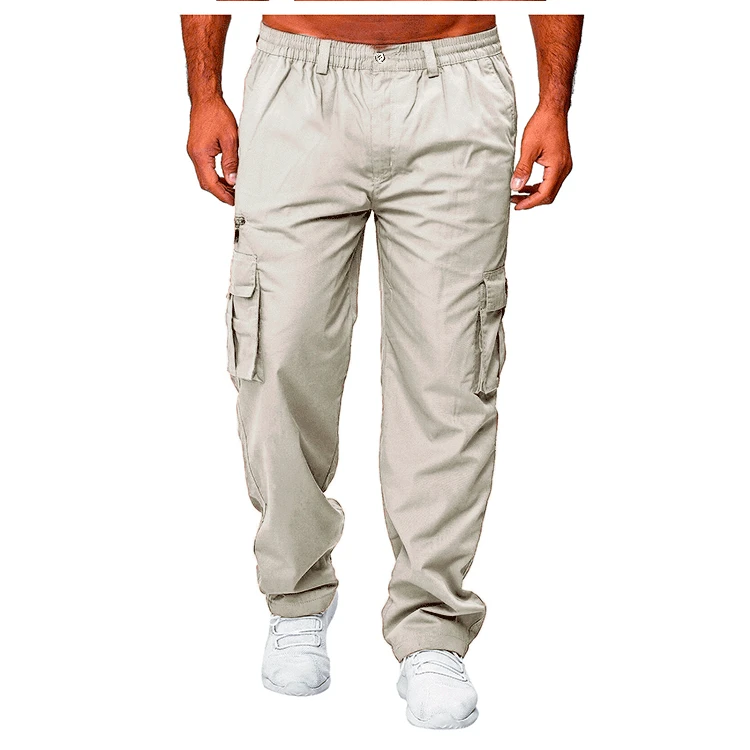 Men's Cargo Pants Casual Multi Pockets Military Tactical Pants Male Outwear Loose Straight slacks Long Trousers Plus size