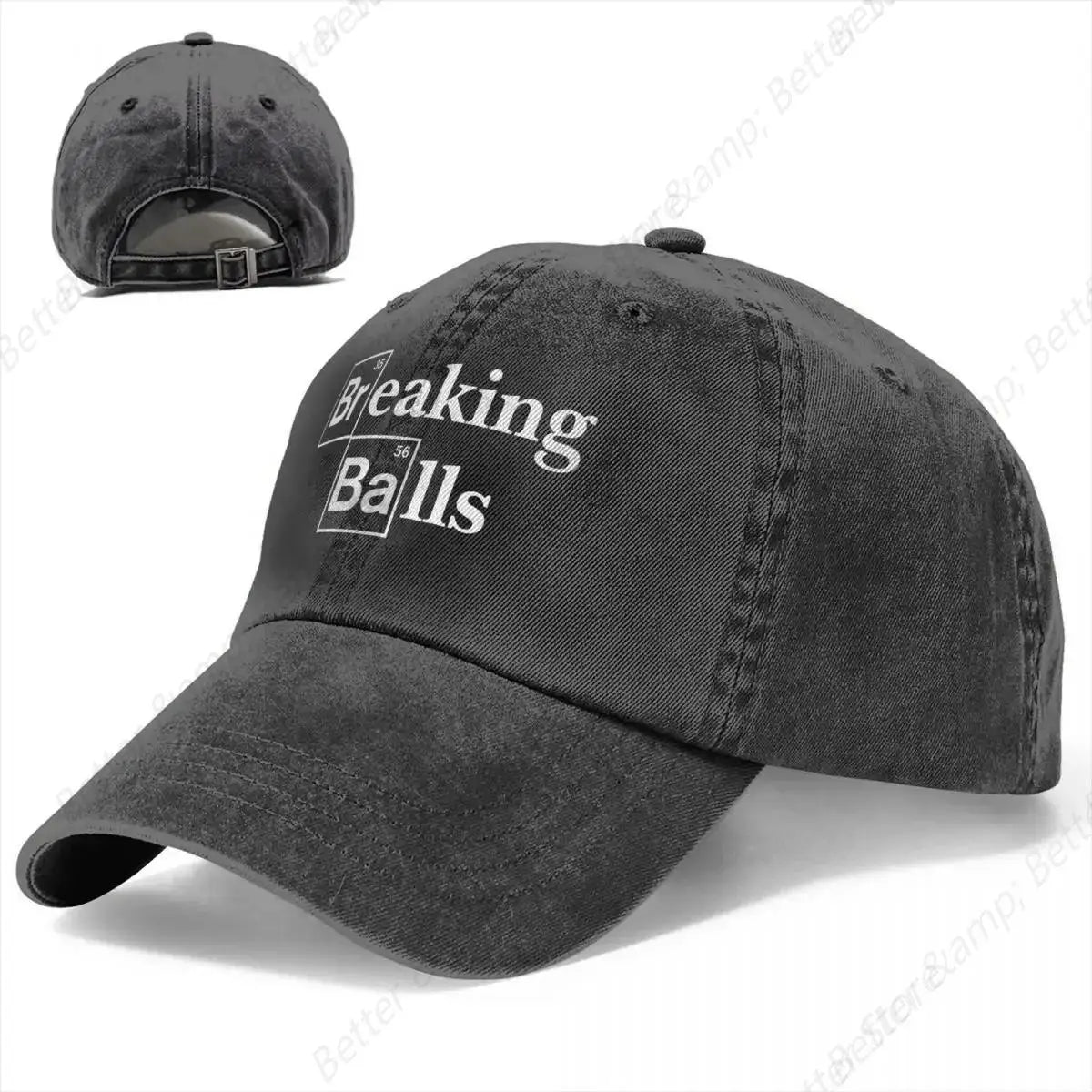 Washed Men's Baseball Cap Breaking Balls Trucker Snapback Cowboy Caps Dad Hat Breaking Bad Walter White TV Golf Hats