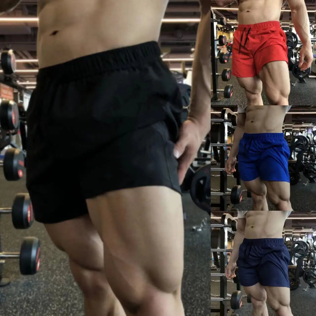 Running Shorts Summer Gym Sportswear Men Jogging Outdoor Sports Shorts Fitness Man Quick Dry Breathable Pants Male Clothing ﻿