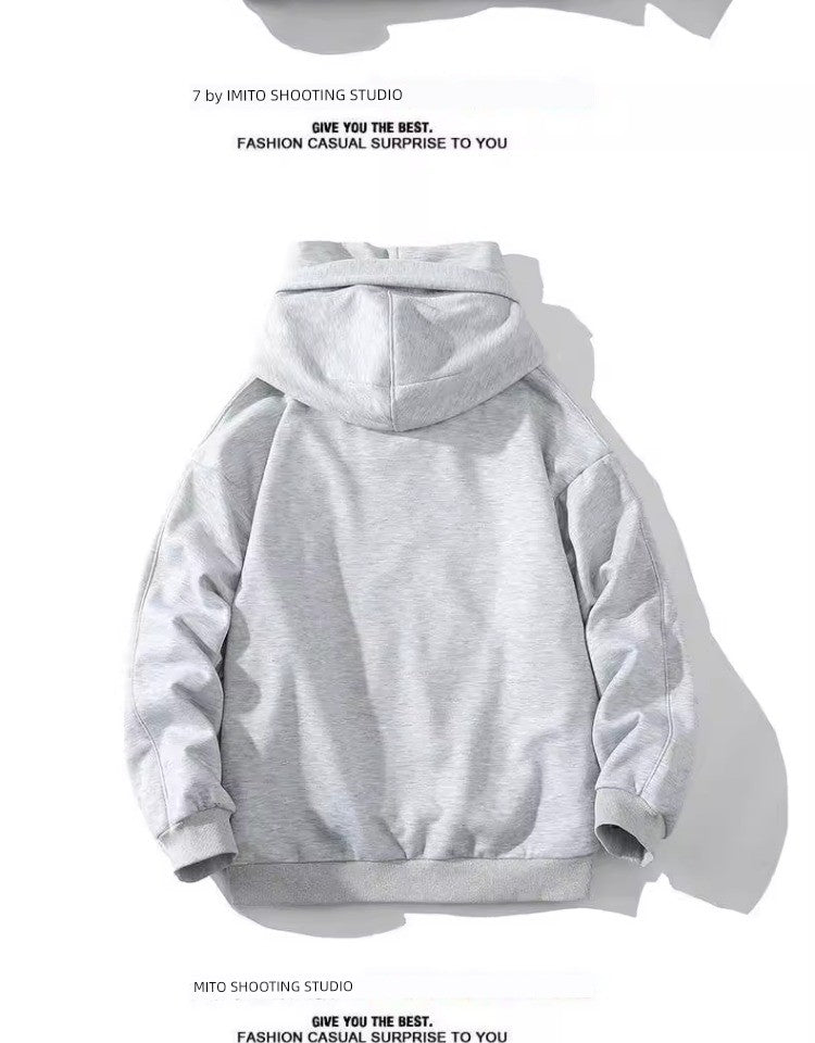 Heavy Weight Dark Gray Hoodie Oversize Sweatshirt