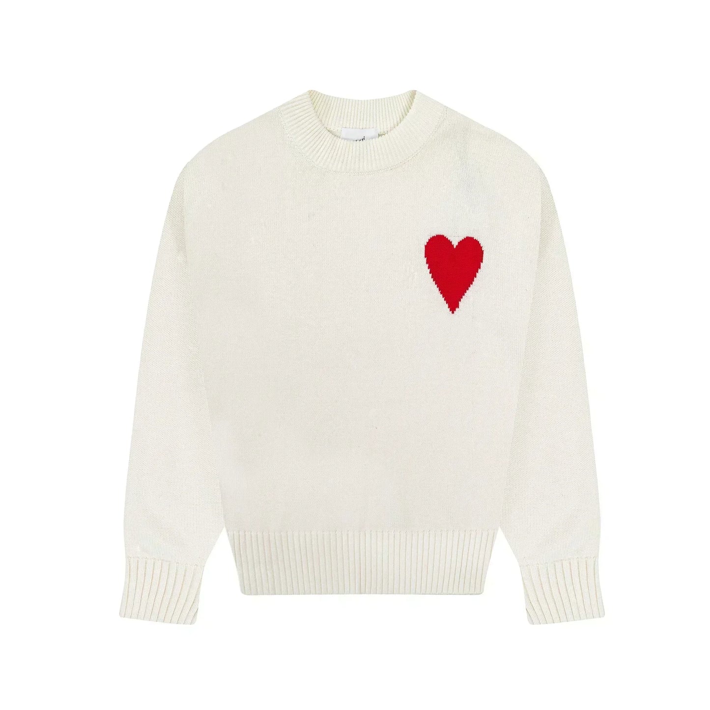 Women's And Men's Clothing Autumn Men's Fashion Sweatshirt A Letter Heart Embroidered Pullover Casual Loose Cotton Sweatshirt