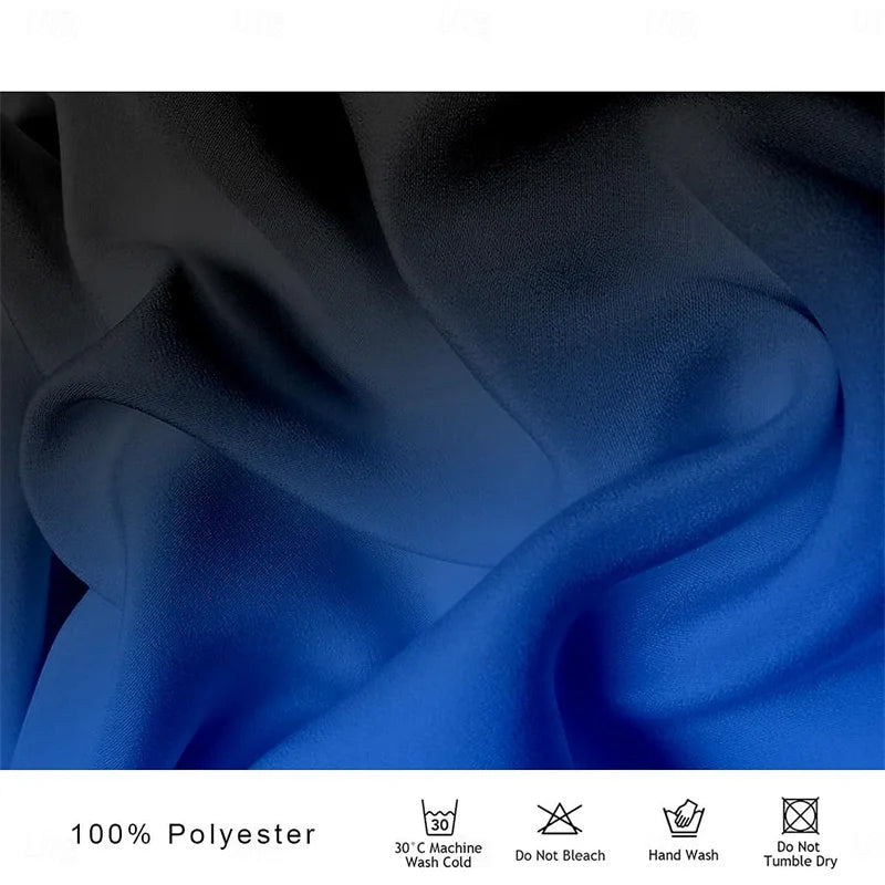 Prom shirt gradient fashion casual blue purple red high quality comfortable soft premium men's tops 2024 new plus size