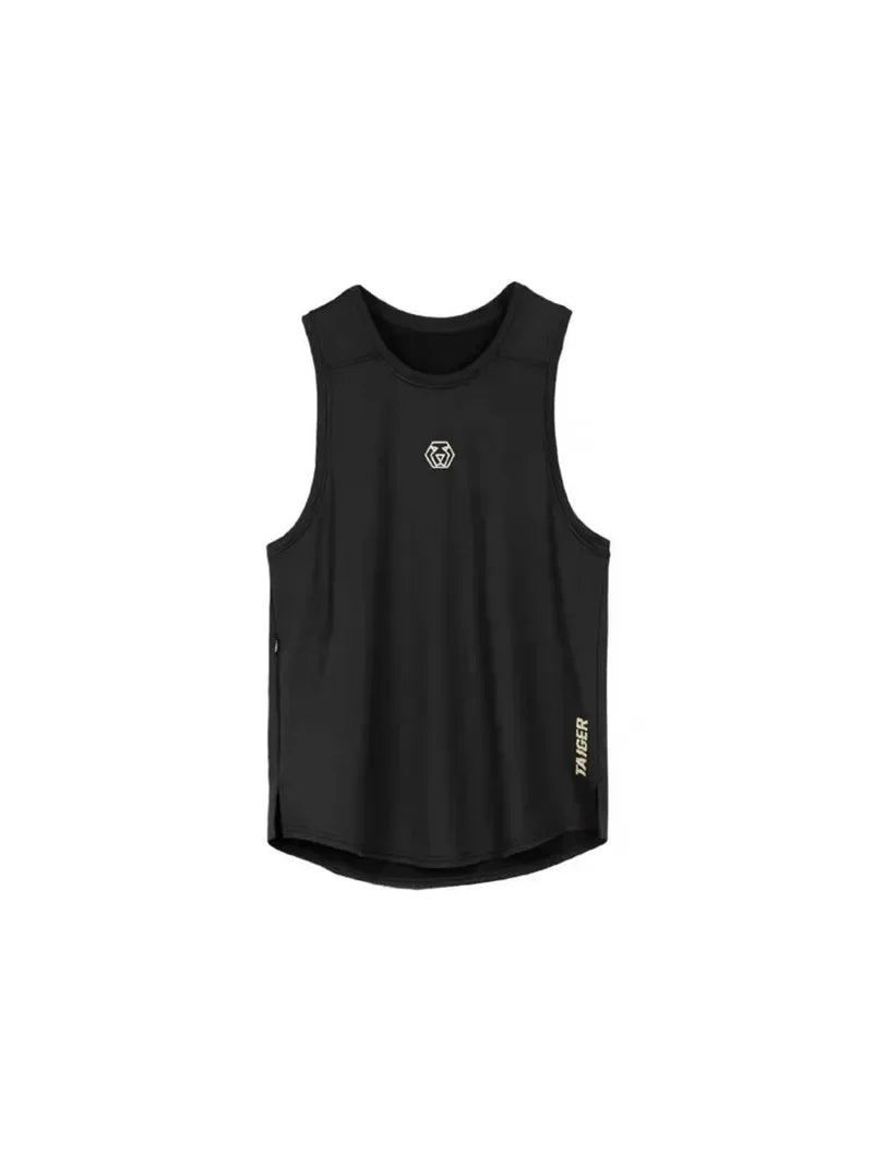 Men's Brand Gym Stringer Tank Top Men Bodybuilding Vest Cotton Sleeveless Shirt Fitness Vest Singlet Sportwear Workout Tanktop