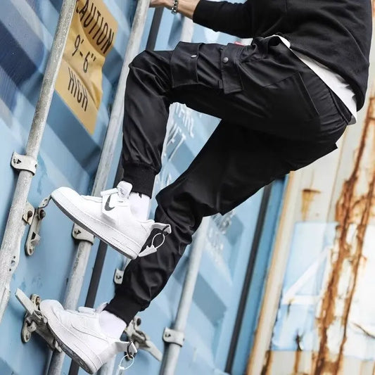New Men's Cargo Pants, Thin Trousers, Comfortable and Breathable, Outdoor Casual, Wearable, Running, Cycling, Multi-pocket