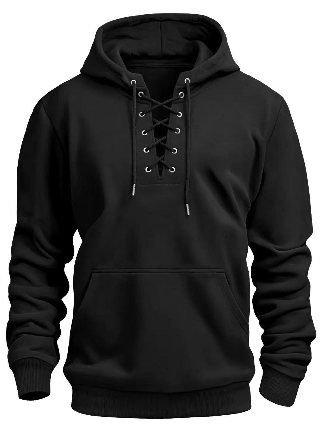 New Autumn And Winter Cross Strap Hoodie, Versatile for Daily Commute, Fashion Loose Trendy Hoodie for Men